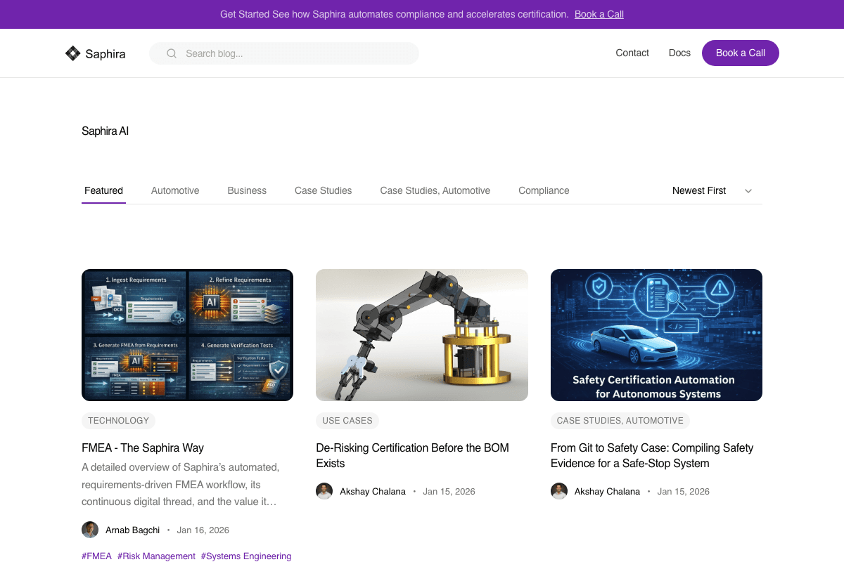 Saphira AI blog screenshot