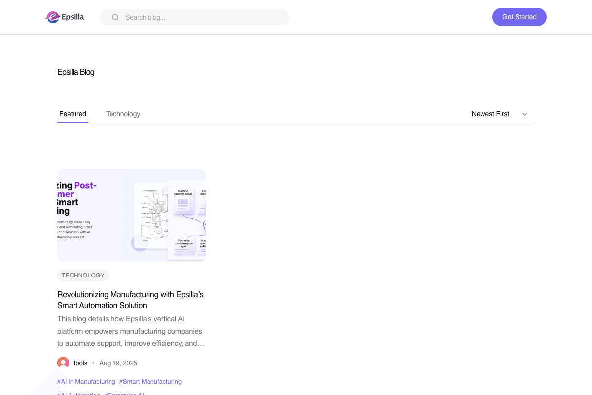 Epsilla Blog blog screenshot